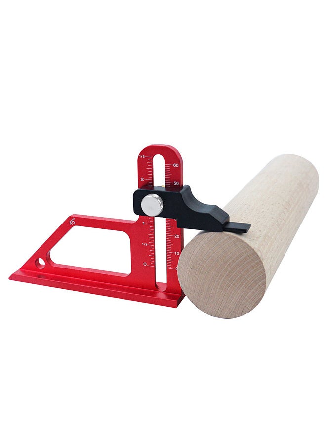 Woodworking TableSaw Depth Gauge 0-60mm Adjustable Metric & Inch Router Table Height Measuring Ruler Aluminum Alloy Measuring Gauge  - Image 1