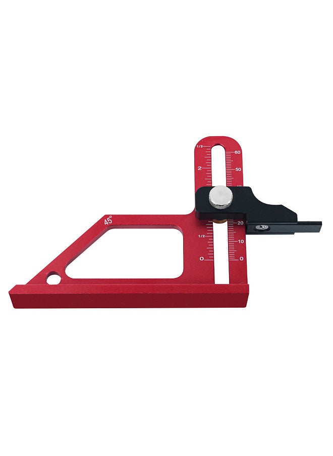 Woodworking TableSaw Depth Gauge 0-60mm Adjustable Metric & Inch Router Table Height Measuring Ruler Aluminum Alloy Measuring Gauge  - Image 2