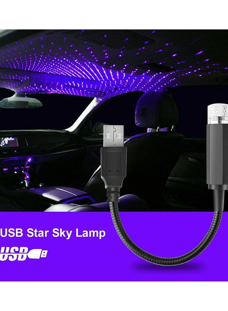 Star Decoration Lamp Car Roof Flexible USB LED Light