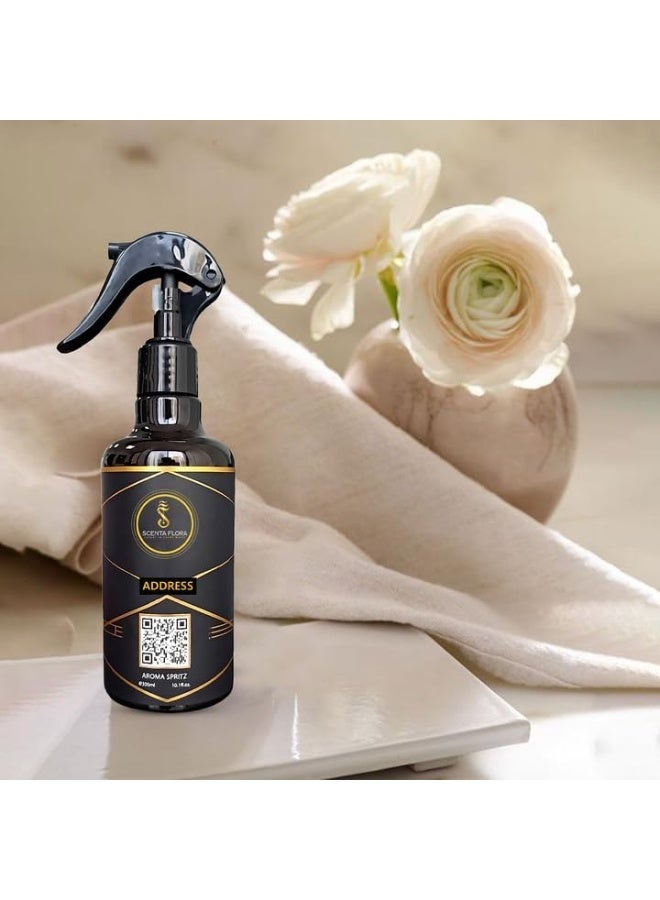 SCENTA FLORA Address Aroma Spritz 300ml | Ready-to-Use Long-Lasting Oil Based Air Freshener for Cars, Carpets, Curtains, Rooms, Washrooms and Fabrics - Image 4