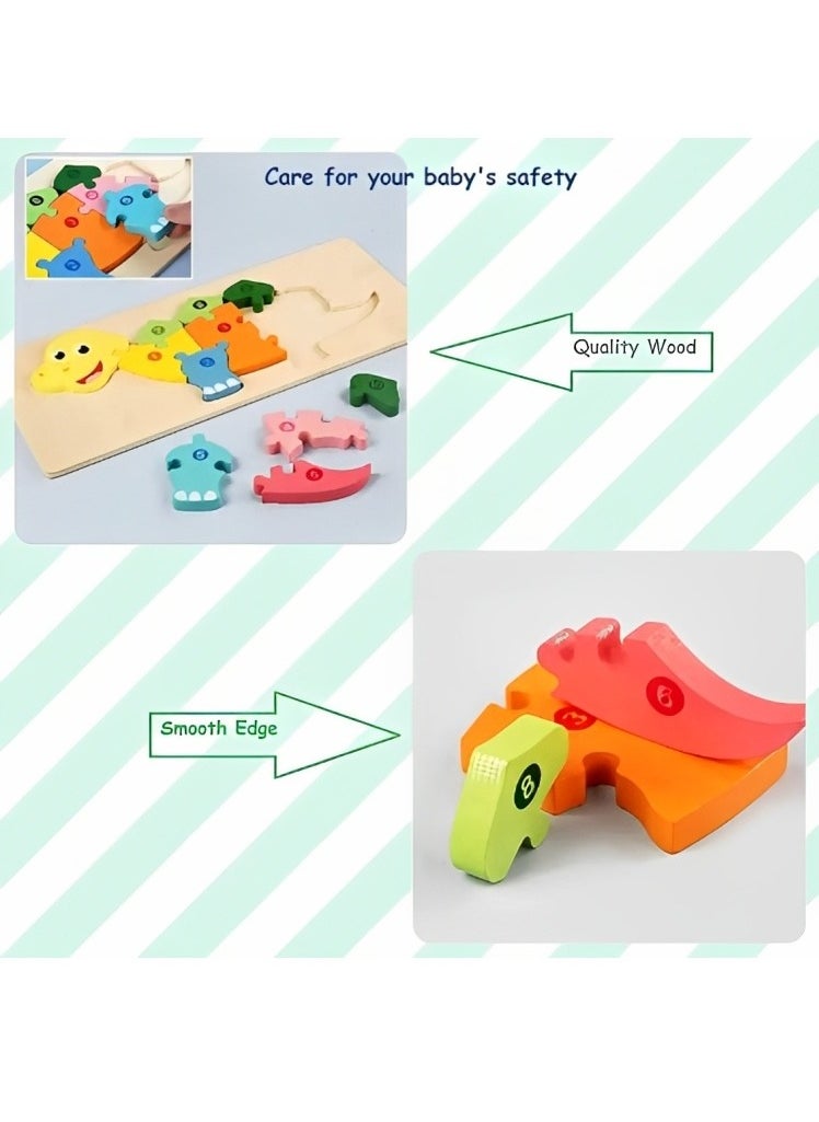 Generic - Wooden 3D Puzzles Sensory Cognition, Teacher Parents Early Learning Support Tools, Attractive Colors and Patterns, Montessori Fine Motor Skill Development Toys, Ideal Kids Gift (Insect Shape) - Image 1
