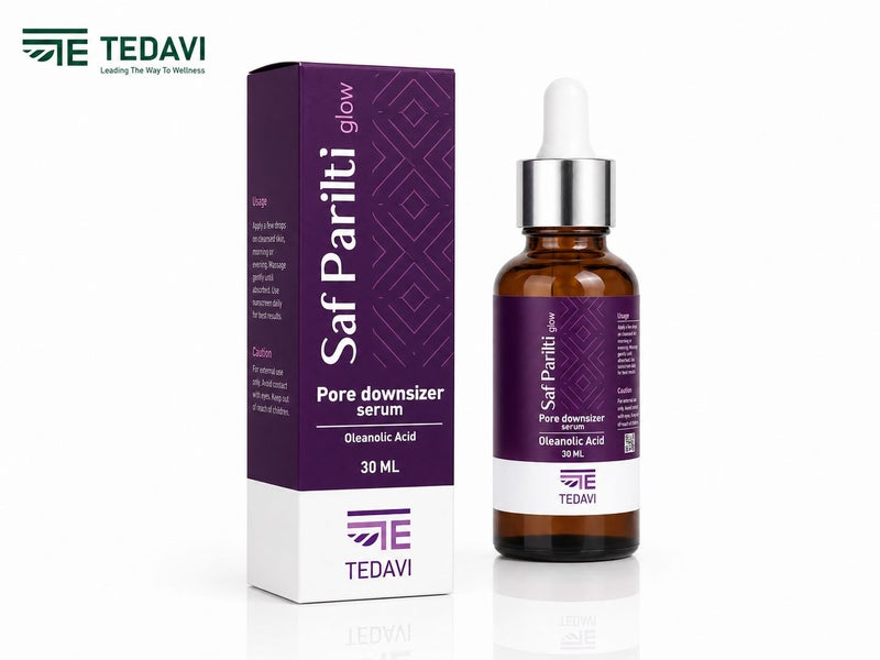 Saf Parilti Glow Serum - Oil Control & Pore Minimizing Serum with 4 Active Ingredients for Oily Skin - 30 ml - Image 2