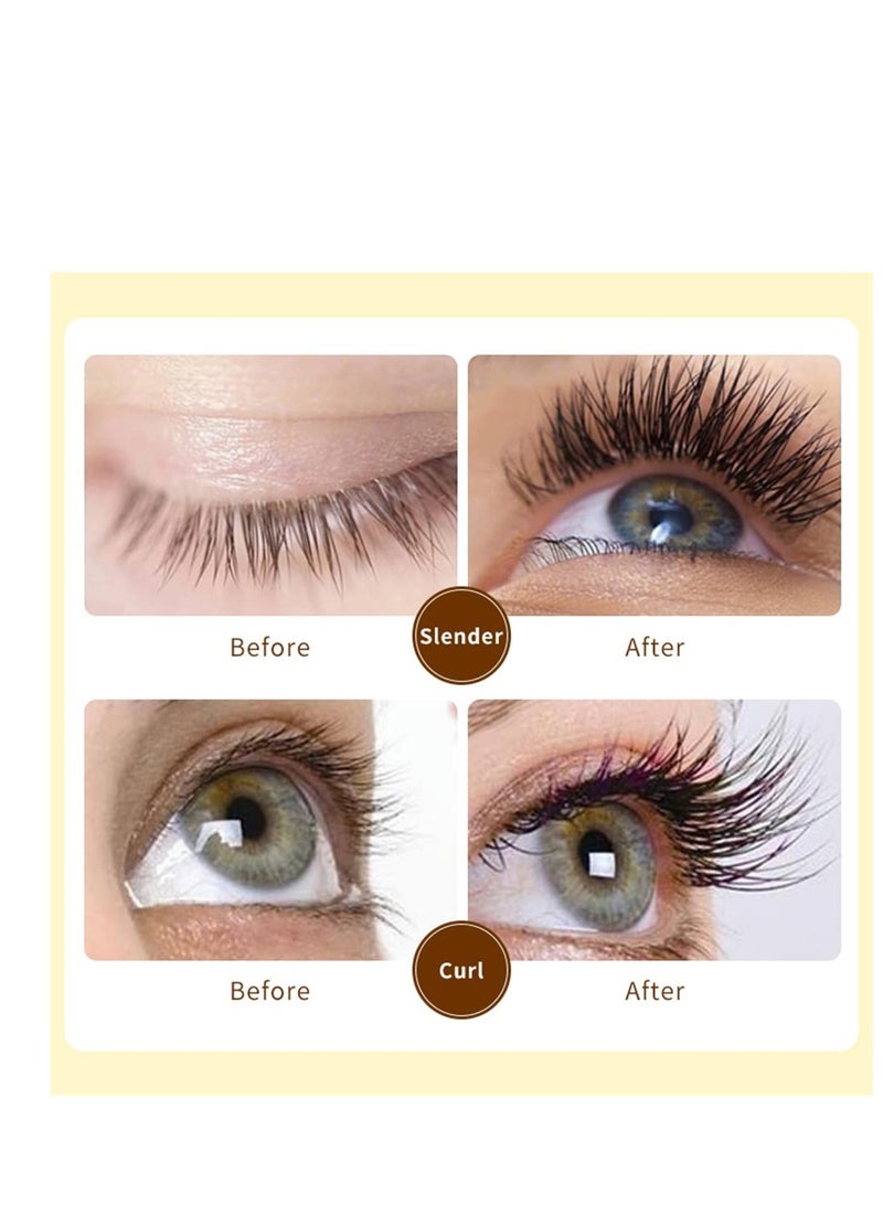 SYOSI Eyelash Mascara Waterproof & Long Lasting, 4D silk Fiber Lash Mascara Volume and Length Eye Makeup Sparkling Diamond Mascara - Image 2