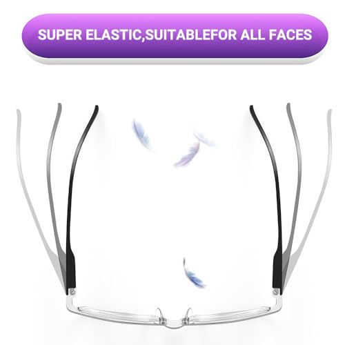 TERAISE 4PCS Fashion Anti-blue light Reading Glasses Men Women Computer Reader(2.25X) - Image 4