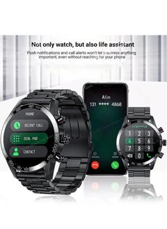LIGE New HD TFT Screen Smart Watches for Men's Business Bluetooth Call Sleep Sports Heart Rate Blood Pressure Fitness Tracker Waterproof Multi-function Steel Silver  - Image 5