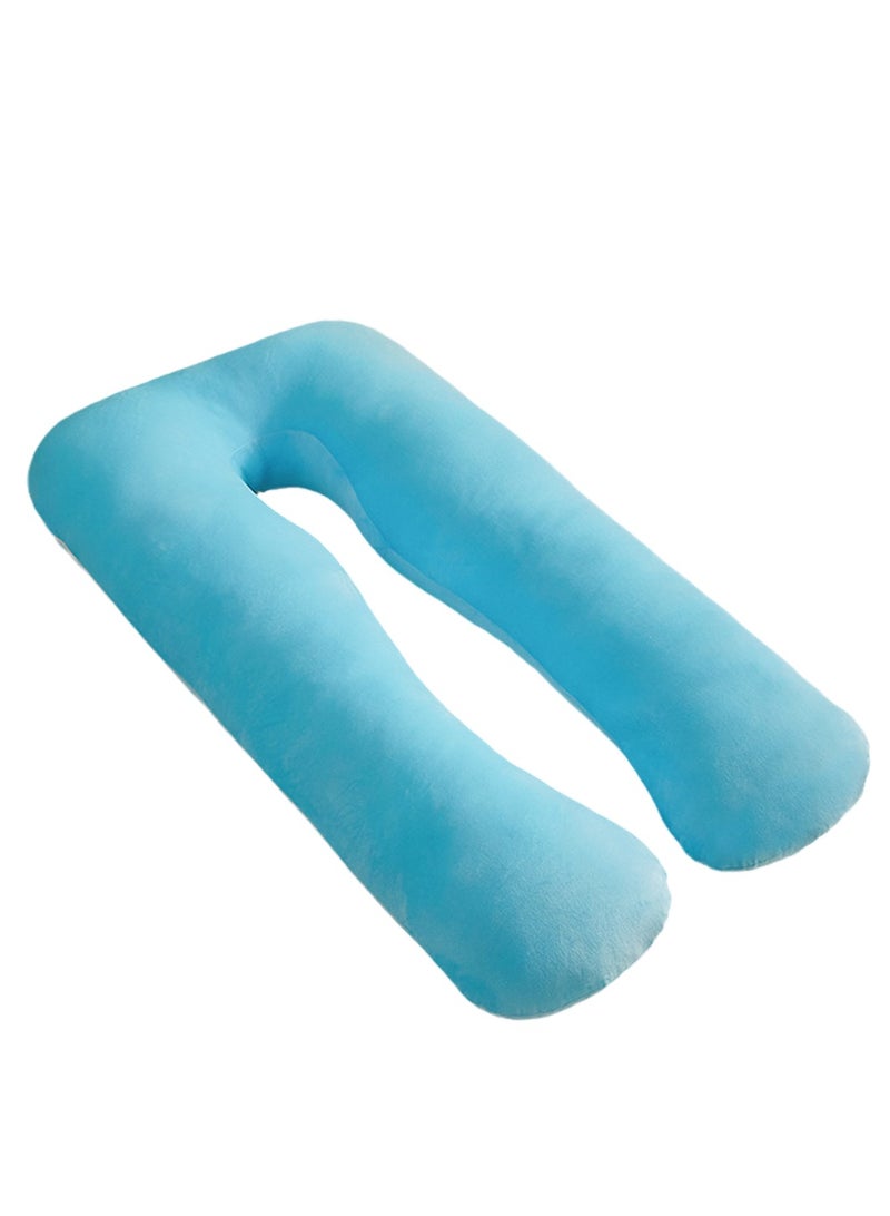 Multifunctional maternity pillow side sleeper pillow pure cotton removable and washable U-shaped nap pillow cushion - Image 1