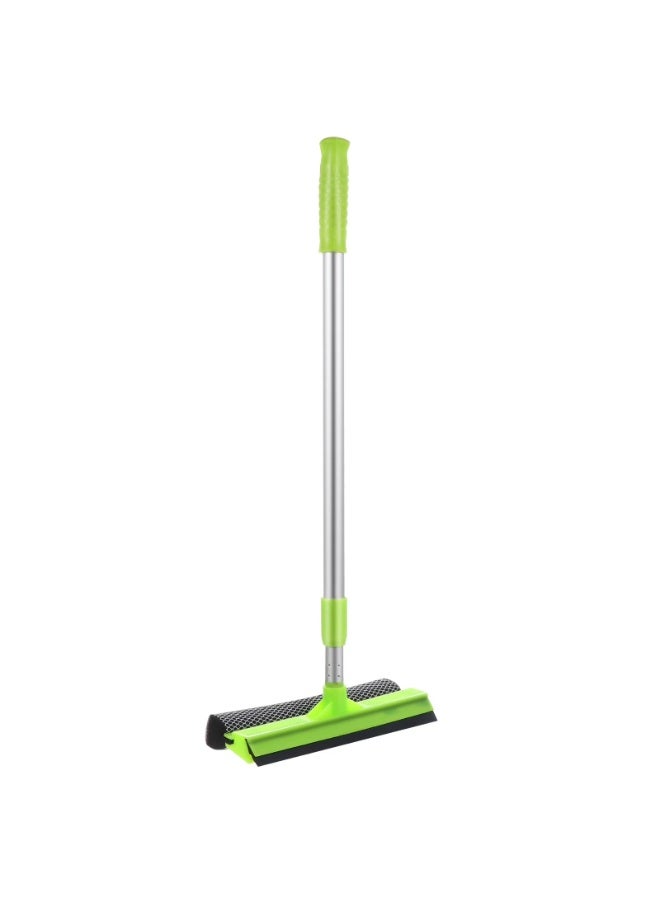 2-in-1 Telescopic Window Squeegee – Double-Sided Glass Cleaner with Long Aluminum Handle – Microfiber Scrubber & Wiper for Windows, Showers, Mirrors, Glass Doors - Image 1