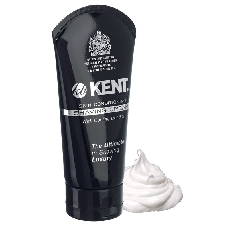Kent SCT1 Shaving Cream Tube for Smooth Cooling Menthol Shave Cream, No More Nicks, Cuts or Razor Burn, Perfect Size for Travel or Home, Great for Sensitive Skin and all Skin Types - Image 1