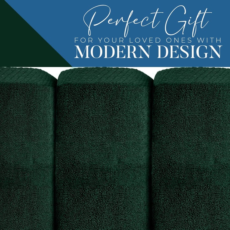 DAN RIVER Pack of 1 Bath Sheet 40x80 Inches, Oversized Bath Towels Extra Large, Organic Cotton Towels for Bathroom - Hunter Green - Image 5