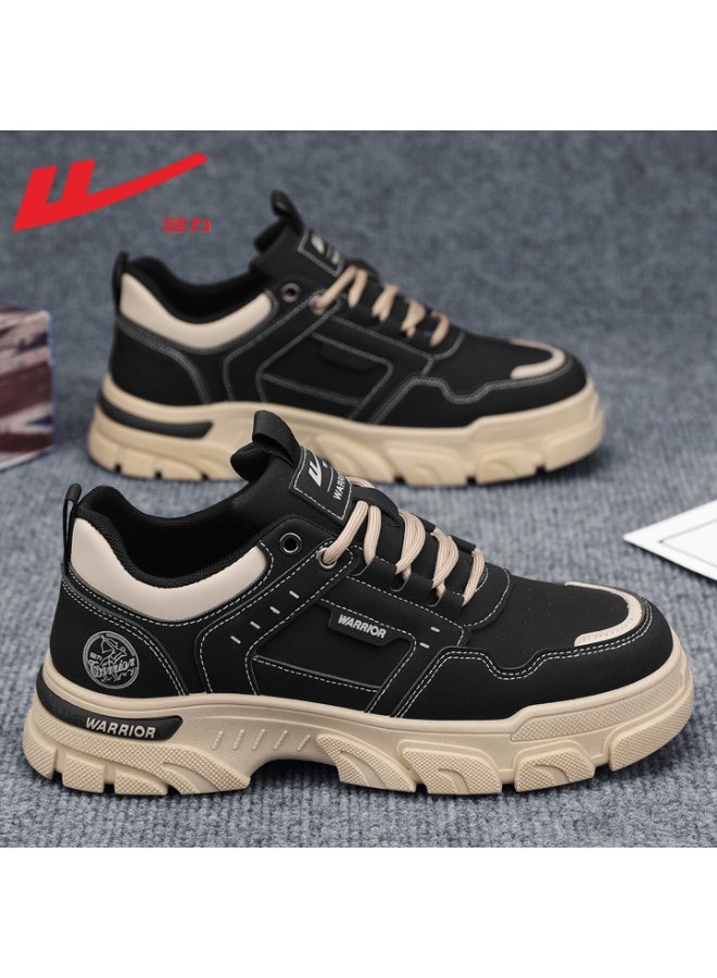 Warrior Retro Running Sneakers – Lightweight Cushioned Sole, Durable Leather Upper & Versatile Urban Style