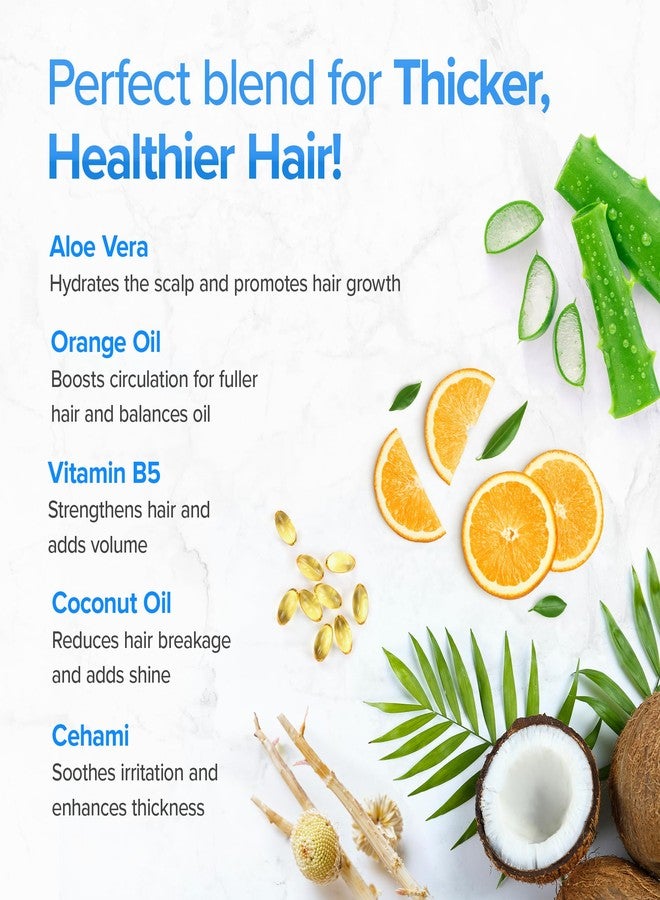 dermachange Natural Hair Growth Shampoo and Conditioner Set - Sulfate Free, Vegan, Thicker Hair Regrowth with Vitamins - Hair Loss & Thinning Products - Curly or Color Treated Hair - For Men and Women (16oz) - Image 2