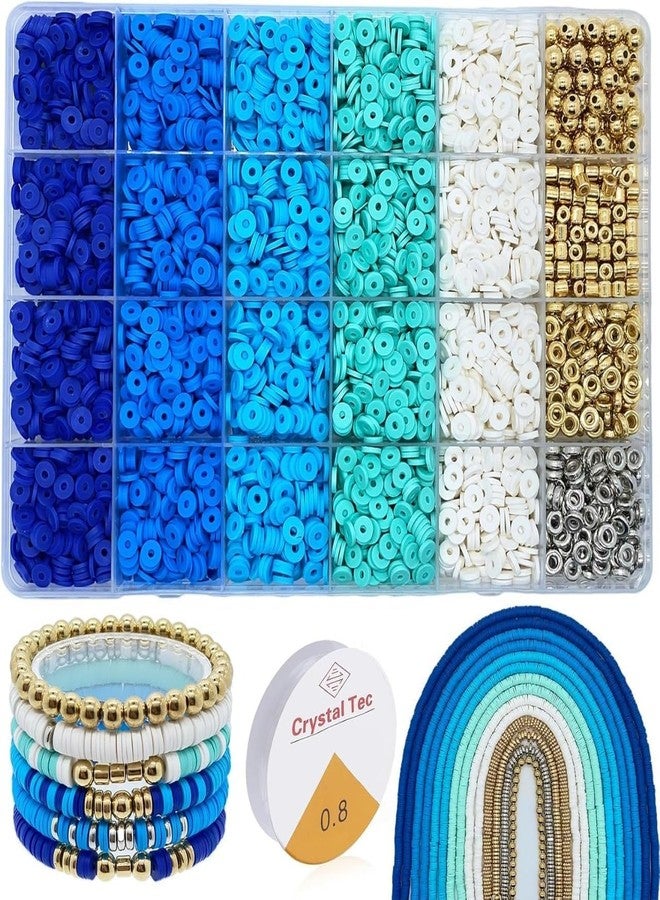 DHARNIX Bracelet Making Kit for Girls, Jewellery Making Kit for Kids DIY Bead Set Making, Toys for Girls Age 6-12 Years Old Multicolor (Blue) - Image 1