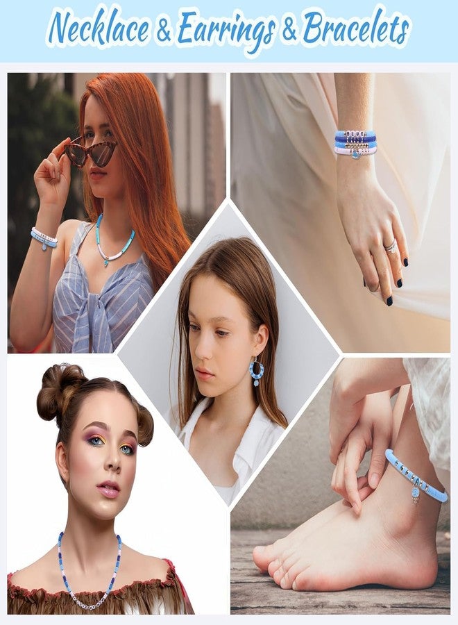 DHARNIX Bracelet Making Kit for Girls, Jewellery Making Kit for Kids DIY Bead Set Making, Toys for Girls Age 6-12 Years Old Multicolor (Blue) - Image 5