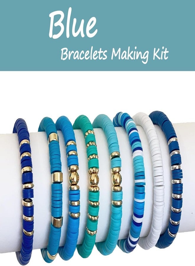 DHARNIX Bracelet Making Kit for Girls, Jewellery Making Kit for Kids DIY Bead Set Making, Toys for Girls Age 6-12 Years Old Multicolor (Blue) - Image 3