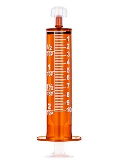 SOL-MILLENNIUM SOL-M 10ml Oral Dispensing Syringe Amber w/Tip Cap -100 pcs  - Image 1