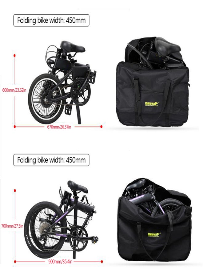 Rhinowalk Electric Folding Bicycle Bag Simple Loading Bag Portable Storage Package Lightweight Folding Bike Storage Bag Bicycle Accessory - Image 4