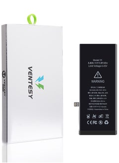 VENTESY Ultra-High Capacity Battery for Apple iPhone 11 - Black  - Image 2