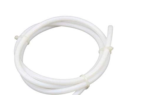 TESSERACT PTFE Tube (PolyTetraFluoroEthylene Tube) I Diameter: ID 4mmXOD 6mm I Suitable for 2.85/3.00mm Filament for 3D Printer I Durable Tube Consistent Diameter Tube (Length: 1.5Meter, Color: White) - Image 1