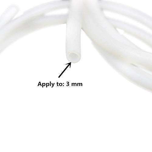 TESSERACT PTFE Tube (PolyTetraFluoroEthylene Tube) I Diameter: ID 4mmXOD 6mm I Suitable for 2.85/3.00mm Filament for 3D Printer I Durable Tube Consistent Diameter Tube (Length: 1.5Meter, Color: White) - Image 3