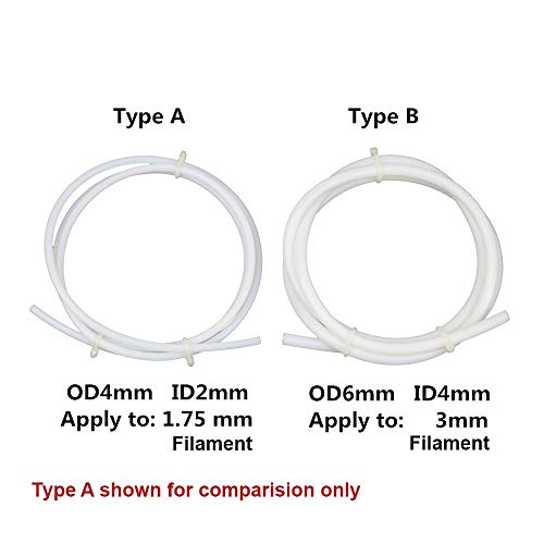 TESSERACT PTFE Tube (PolyTetraFluoroEthylene Tube) I Diameter: ID 4mmXOD 6mm I Suitable for 2.85/3.00mm Filament for 3D Printer I Durable Tube Consistent Diameter Tube (Length: 1.5Meter, Color: White) - Image 4