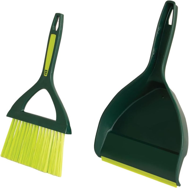 Pine Sol Mini Dustpan and Brush Set | Nesting Snap-On Design | Portable, Compact Dust Pan and Hand Broom for Cleaning, Green - Image 4