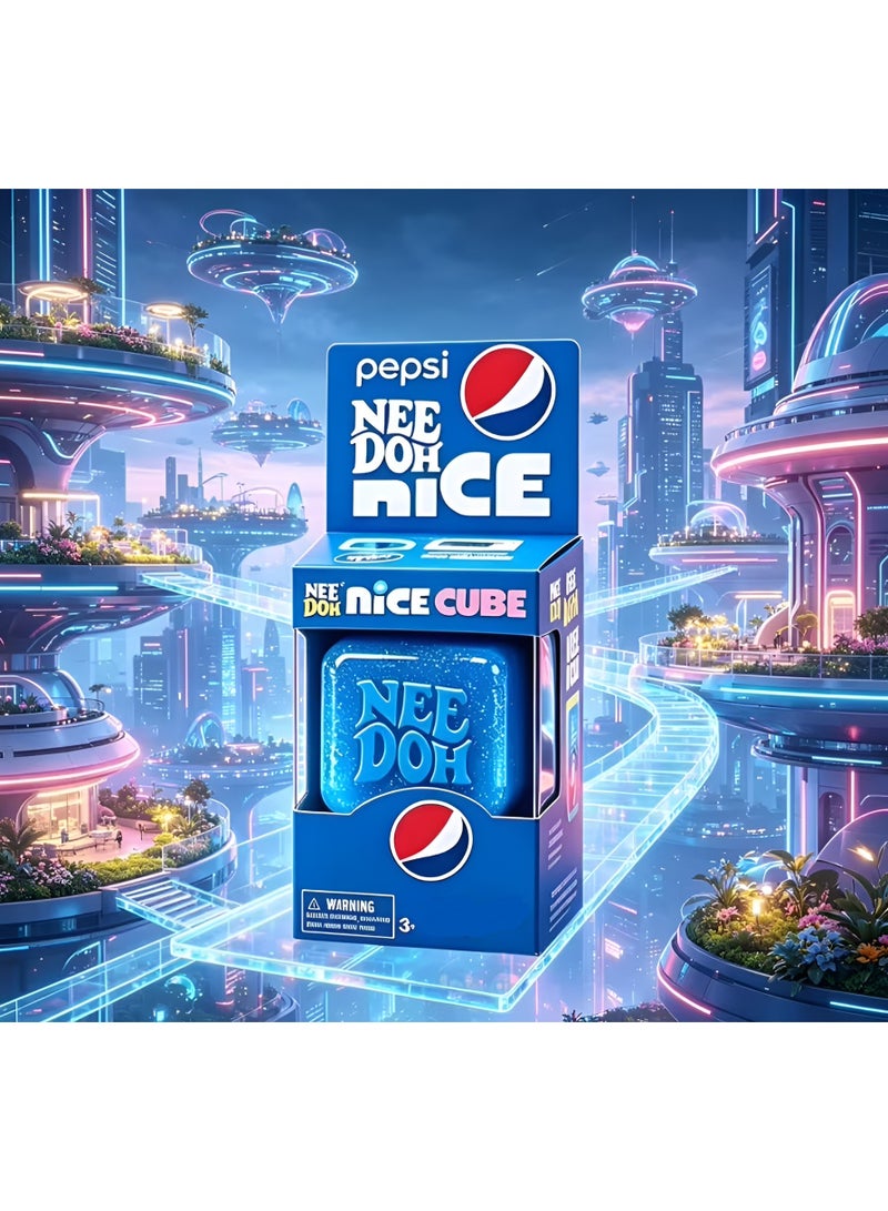 Pepsi X Dr Pepper Nice Cube NeeDoh Limited Edition – Soft Stress Relief Fidget Toy for Kids & Adults – Schylling NeeDoh Styled - Image 5