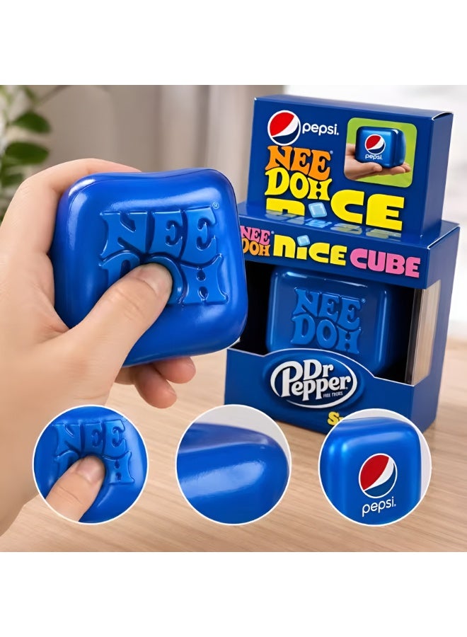 Pepsi X Dr Pepper Nice Cube NeeDoh Limited Edition – Soft Stress Relief Fidget Toy for Kids & Adults – Schylling NeeDoh Styled - Image 4