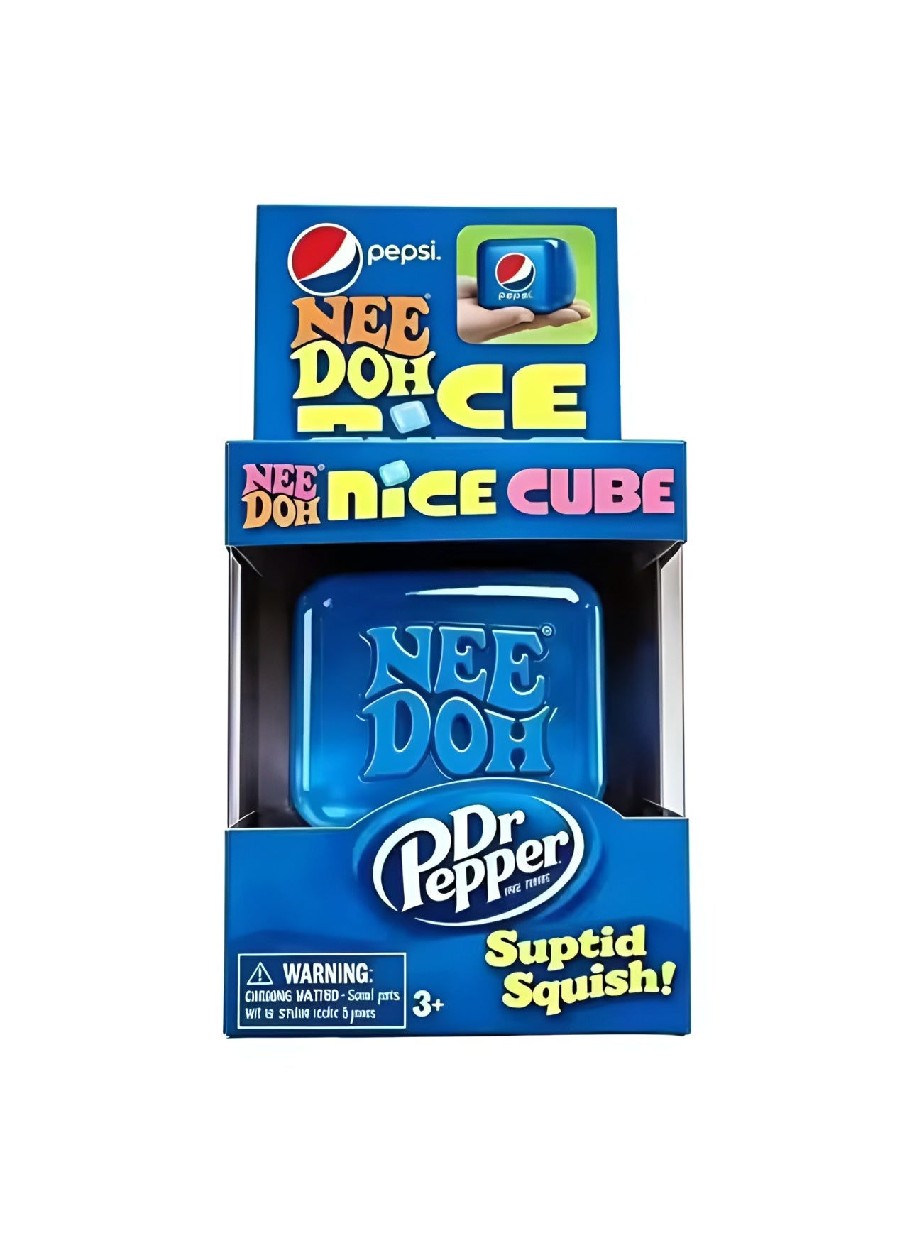 Pepsi X Dr Pepper Nice Cube NeeDoh Limited Edition – Soft Stress Relief Fidget Toy for Kids & Adults – Schylling NeeDoh Styled