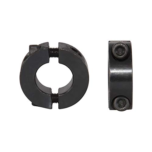 AZSSMUK Bore 1/4" Shaft Collar Double Split Axle Collar Clamp of Carbon Steel Set Screw,4-Pieces - Image 5