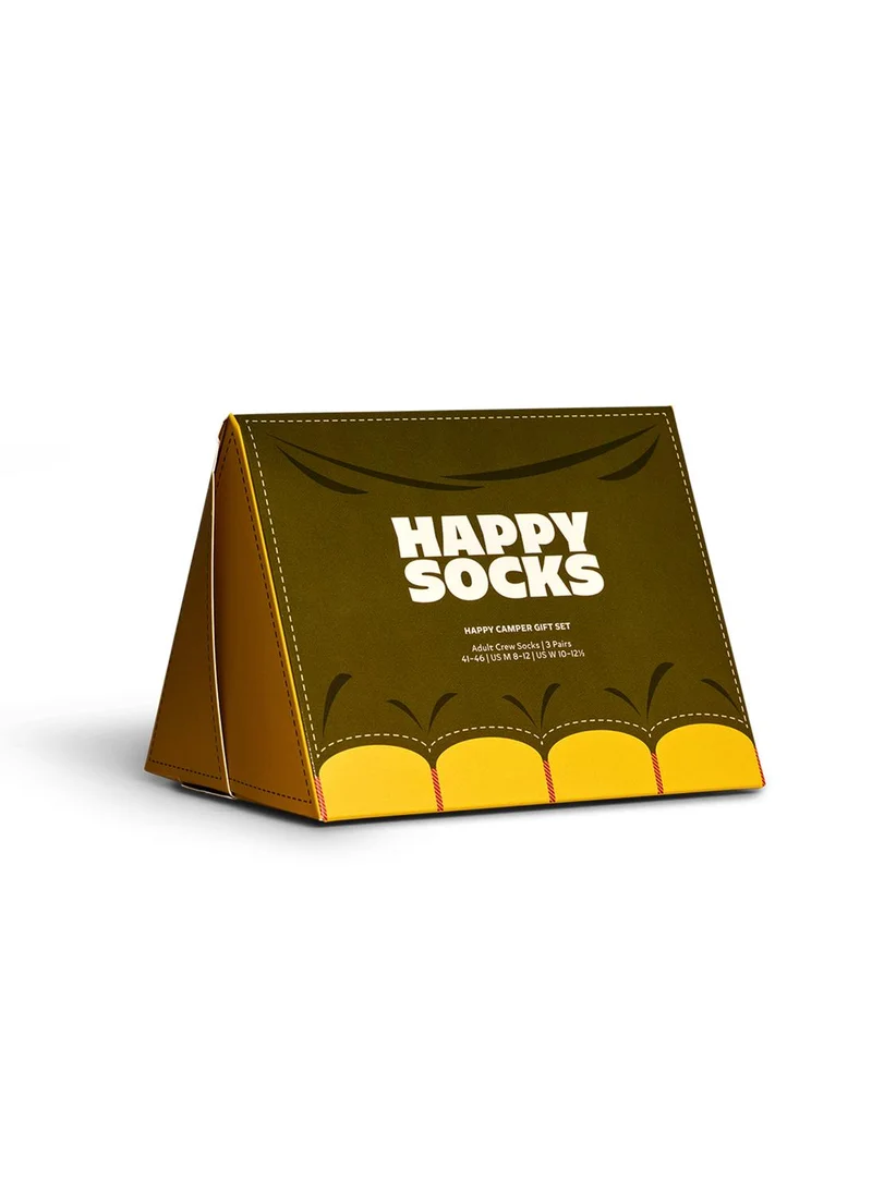 هابي سوكس 3-PACK HAPPY CAMPER SOCKS GIFT SET