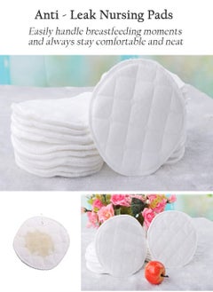 EzzySo Reusable Nursing Pads - Ultra Soft, Leak-Proof & Breathable | 30 Washable Eco-Friendly Pads | Discreet, Hypoallergenic & Lightweight  - Image 3