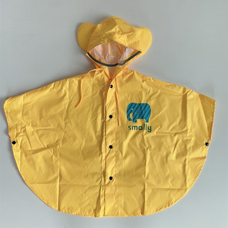 South Korea Children'S Raincoat Kindergarten Riding Fashion Cartoon Poncho Cute Three-Dimensional Poncho Light And Thin Poncho With Hat Brim - Image 5