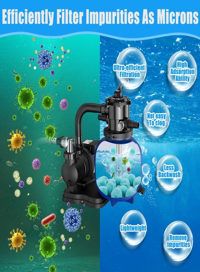 MJZ Pool Filter Balls for Sand Filter, 3.1 Lbs Reusable Sand Filter Balls for Swimming Pools, Efficient Eco-Friendly Polysphere Pool Filtration Balls, Pool Filter Balls Media for Sand Pump(Cyan) - Image 4