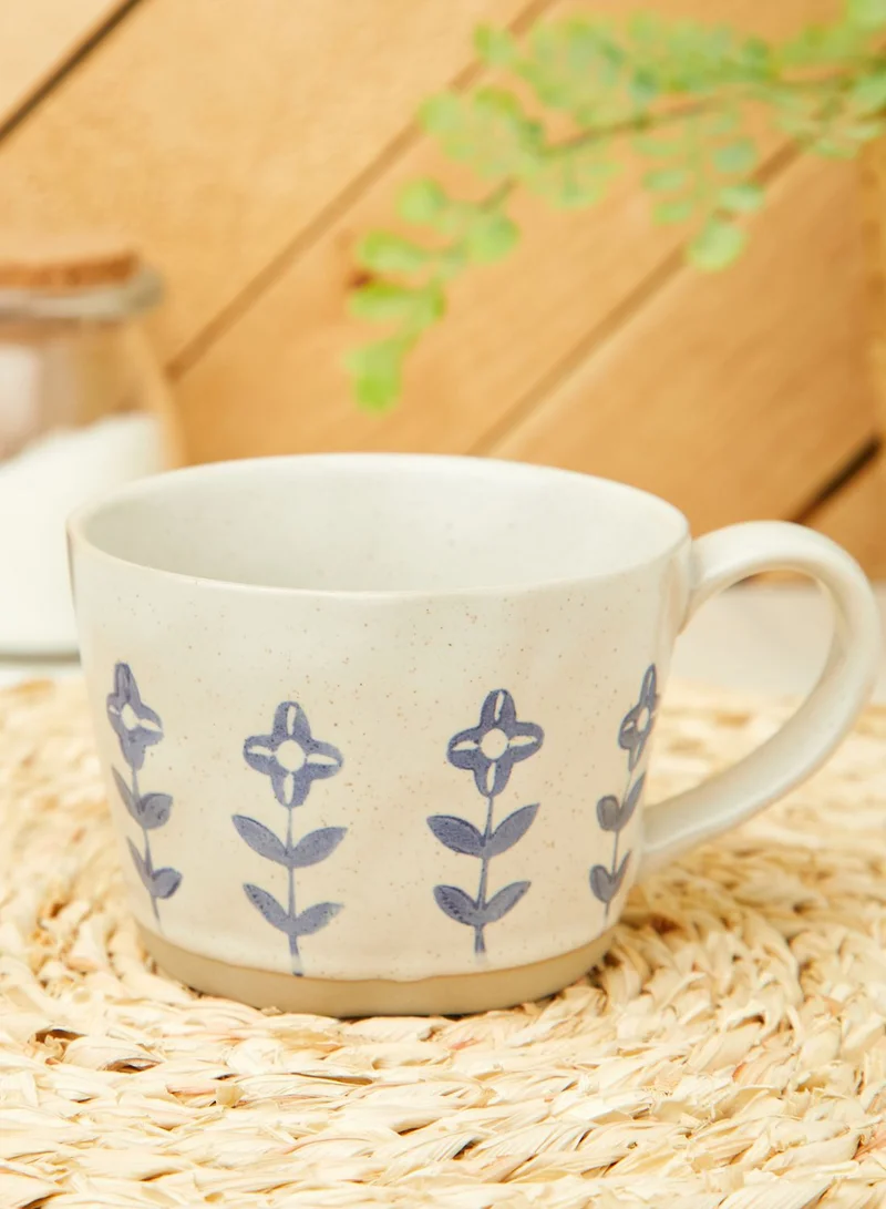 Noire Edit Floral Dipped Glaze Mug