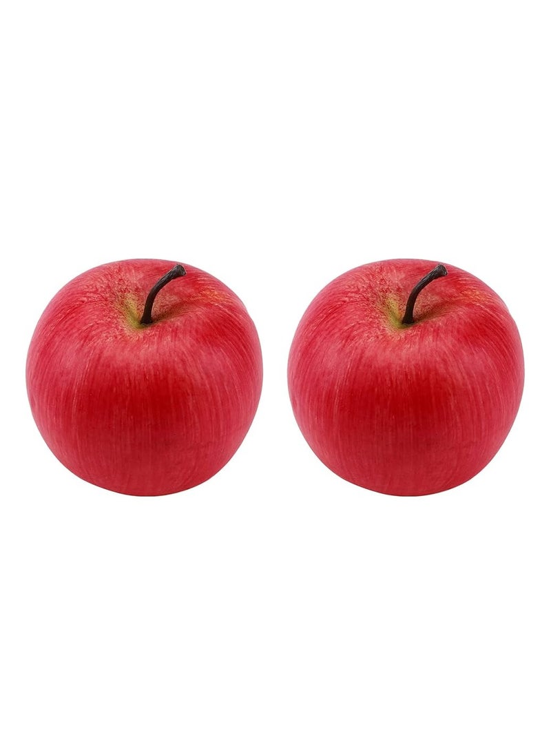 YARA COLLECTIONS Decorative Artificial Fruit Apple – Perfect for Homes, Parties, and Photography (2 pcs)  - Image 1