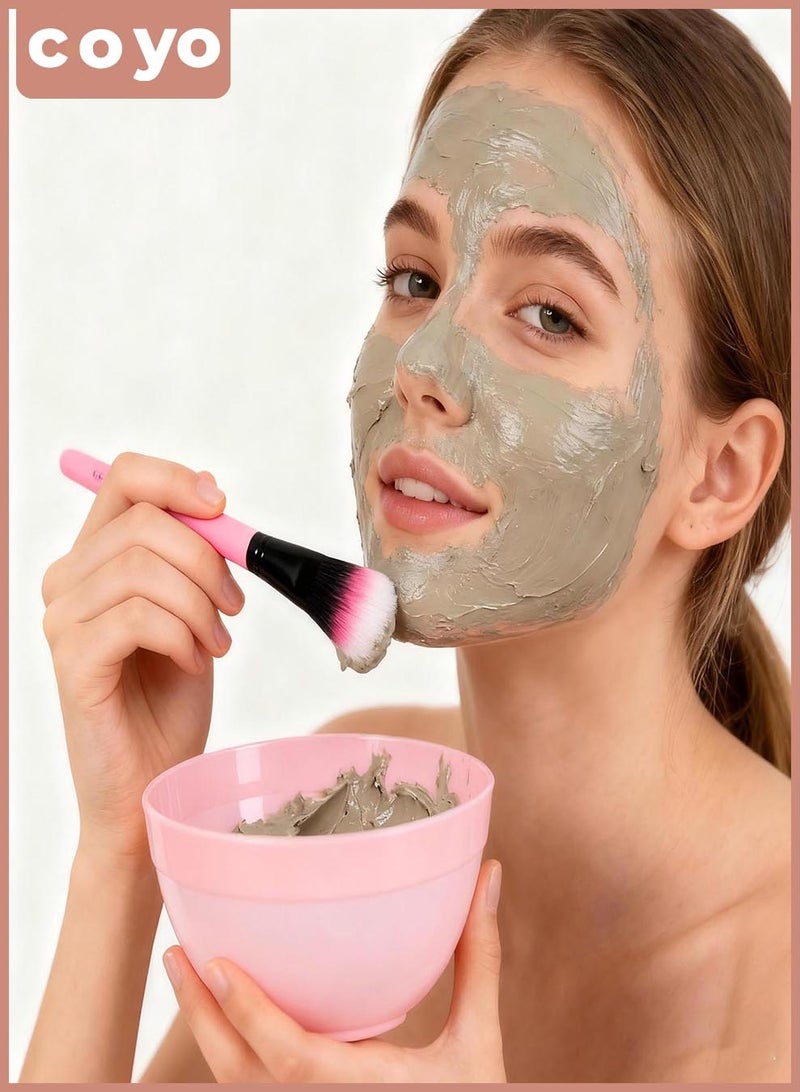 COYO مجموعة وعاء خلط قناع الوجه، مجموعة أدوات خلط قناع الوجه مع وعاء بلاستيكي وفرش سيليكون وكوب قياس وعصا - Image 3