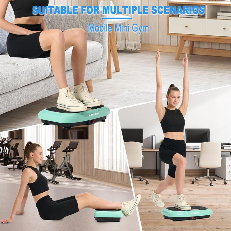 Hot Wave HOTWAVE Vibration Plate Exercise Machine for Lymphatic Drainage, Power Vibrating Plates Platform for Weight Loss - Whole Body Shaker Vibration Plate Machine Home Gym Shaping Fitness Workout - Image 4