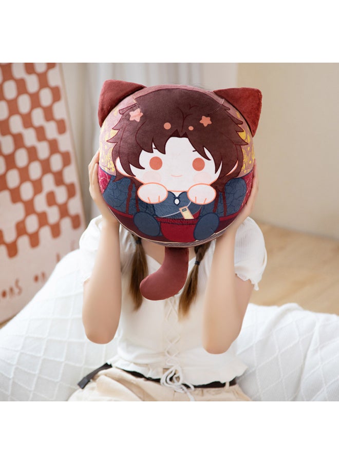 Generic - Squeaky Toy Pillow Surrounding Soft PP Cotton Filled Character Figurine For Young Adults Trade Export Packaging Other-Specifications:Liu Debate-Color:2 Pendant Pillows In Total - Image 1