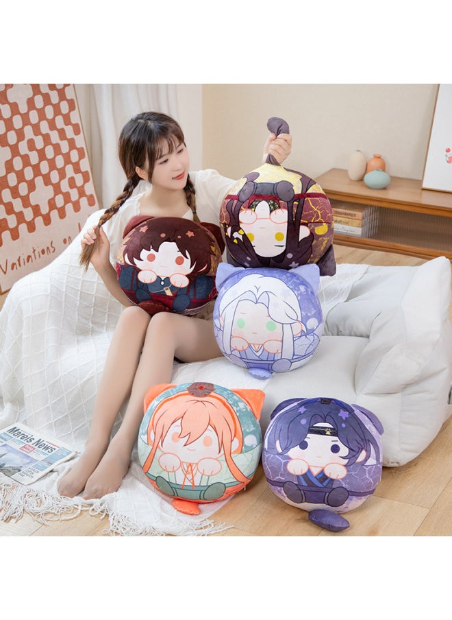 Generic - Squeaky Toy Pillow Surrounding Soft PP Cotton Filled Character Figurine For Young Adults Trade Export Packaging Other-Specifications:Liu Debate-Color:2 Pendant Pillows In Total - Image 1