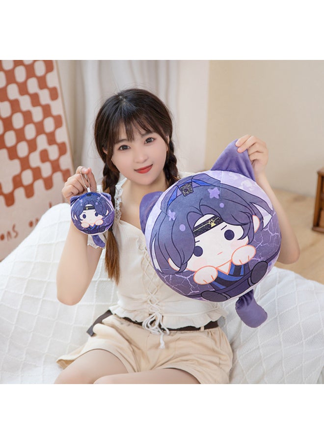 Generic - Squeaky Toy Pillow Surrounding Soft PP Cotton Filled Character Figurine For Young Adults Trade Export Packaging Other-Specifications:Liu Debate-Color:2 Pendant Pillows In Total - Image 1