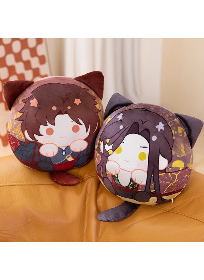 Generic - Squeaky Toy Pillow Surrounding Soft PP Cotton Filled Character Figurine For Young Adults Trade Export Packaging Other-Specifications:Liu Debate-Color:2 Pendant Pillows In Total - Image 1