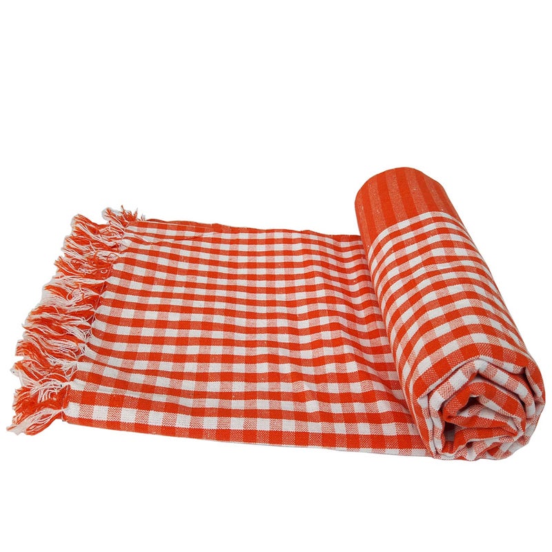 SAI PRASEEDA Handloom 100% Cotton Large Bath Towels_32 x 68 Inches_Multicolor_Pack of 4_with 3 Hand Kerchiefs SPTHK15 - Image 5