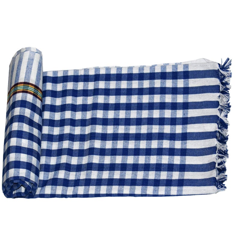 SAI PRASEEDA Handloom 100% Cotton Large Bath Towels_32 x 68 Inches_Multicolor_Pack of 4_with 3 Hand Kerchiefs SPTHK15 - Image 4