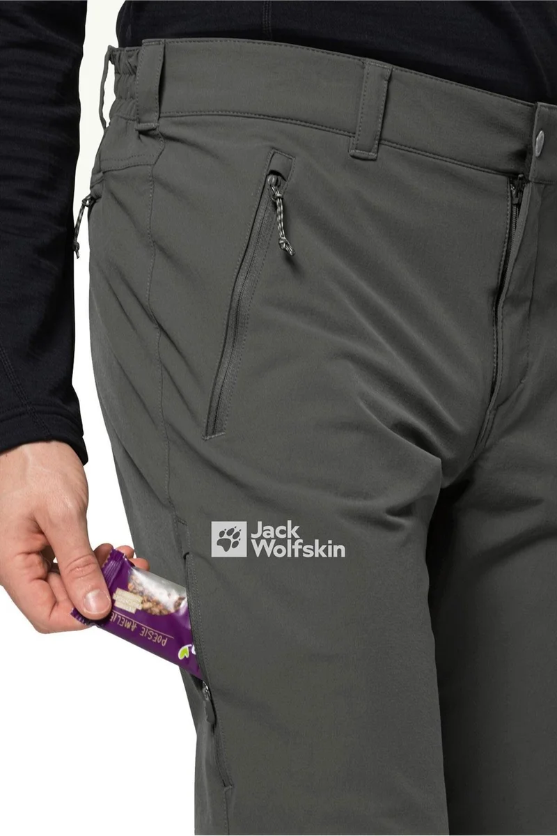 جاك ولفسكن 1503755 - Activate Xt Men's Gray Outdoor Pants