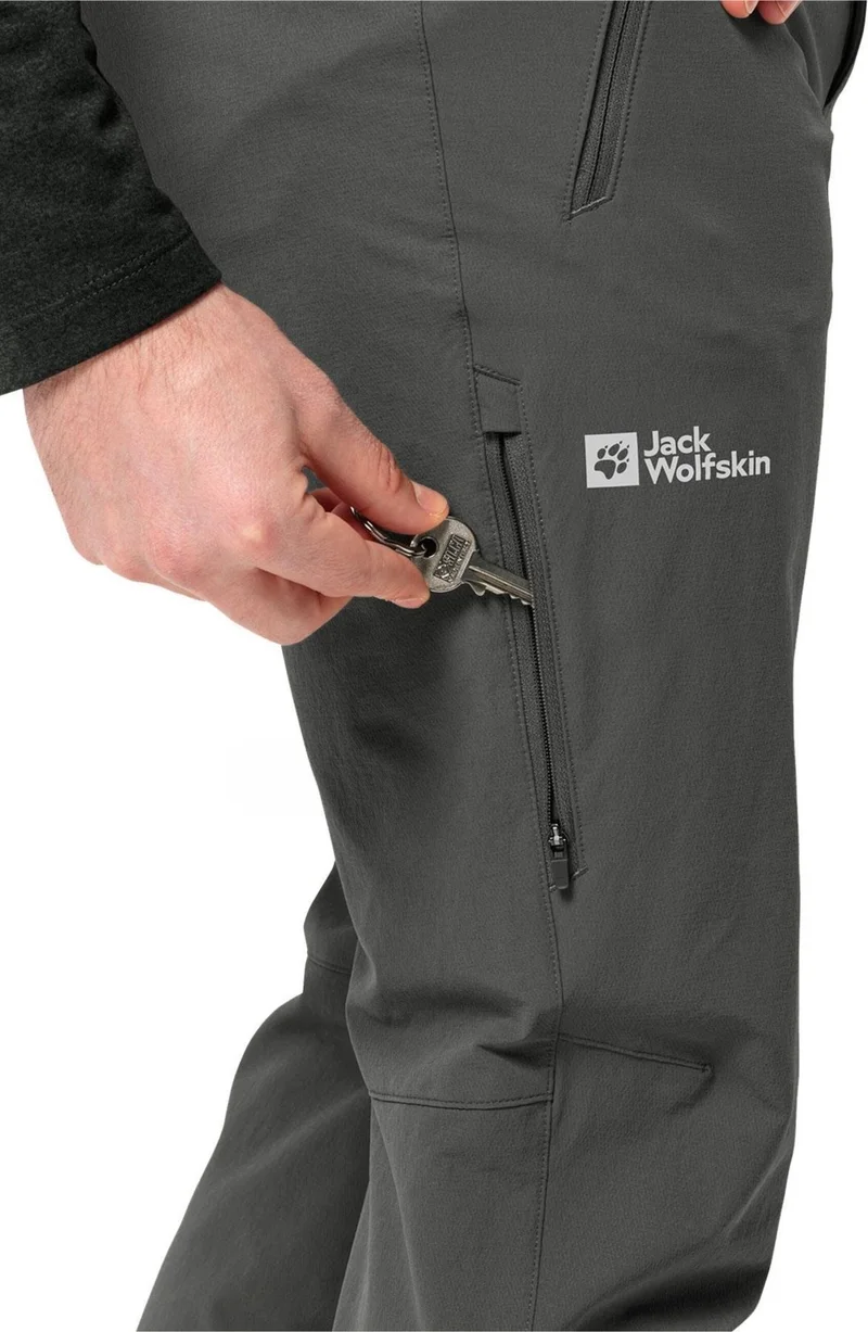 جاك ولفسكن 1503755 - Activate Xt Men's Gray Outdoor Pants