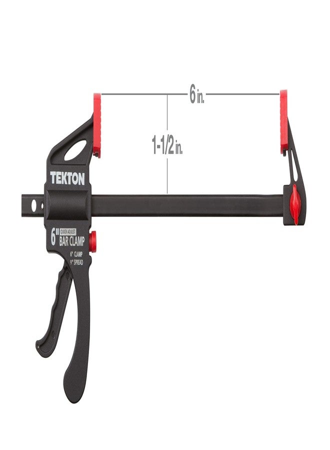 TEKTON 6 Inch Ratchet Bar Clamp / 9 Inch Spreader | 39180 - Image 3