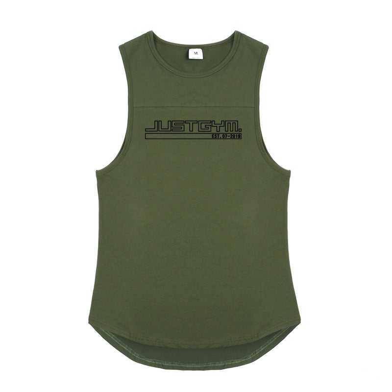 -style Fitness Waistcoat Sports Vest Summer Sweat-absorbent Breathable Base Shirt and Thin Training Clothes for Bodybuilding Muscles - Image 1