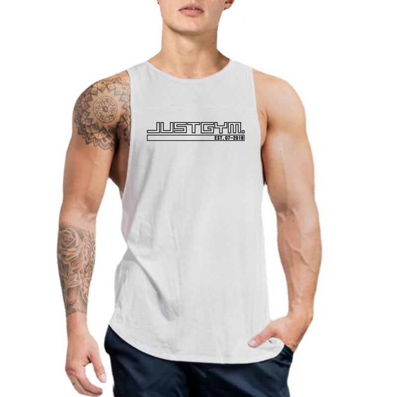 -style Fitness Waistcoat Sports Vest Summer Sweat-absorbent Breathable Base Shirt and Thin Training Clothes for Bodybuilding Muscles - Image 4