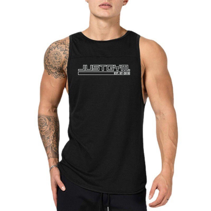 -style Fitness Waistcoat Sports Vest Summer Sweat-absorbent Breathable Base Shirt and Thin Training Clothes for Bodybuilding Muscles - Image 2