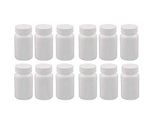 vipolish 12 PCS 150 ML 5 OZ Plastic White Bottles Empty Container with Screw Cap Solid Powder Case Refillable Storage Holder Sample Jar for Dispense Different Items - Image 3